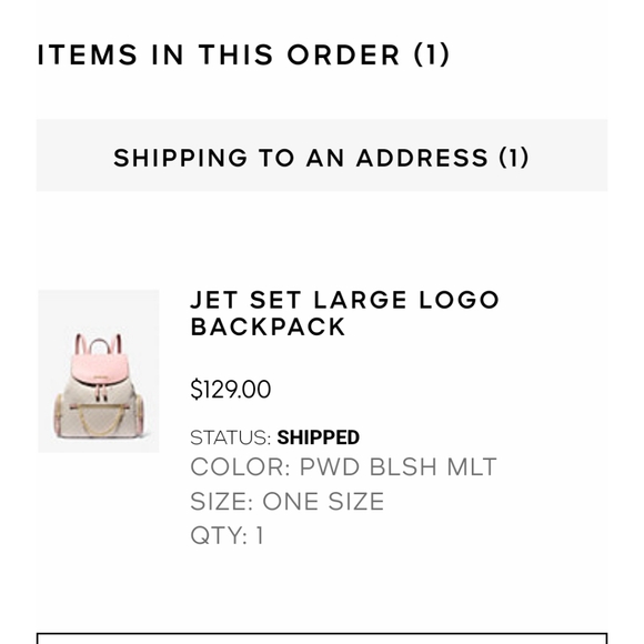 Michael Kors Jetset Large Logo Backpack in Blush - Picture 5 of 5